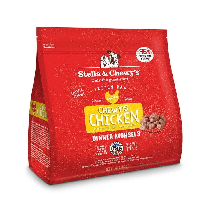 Stella & Chewy's Frozen Chicken Morsels 4#