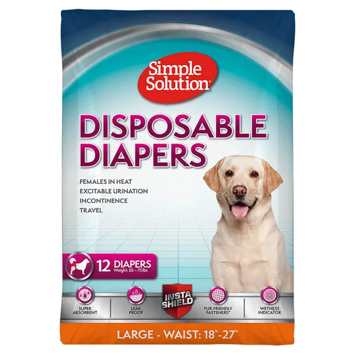 Simple Solution Disposable Diapers Large 12pk