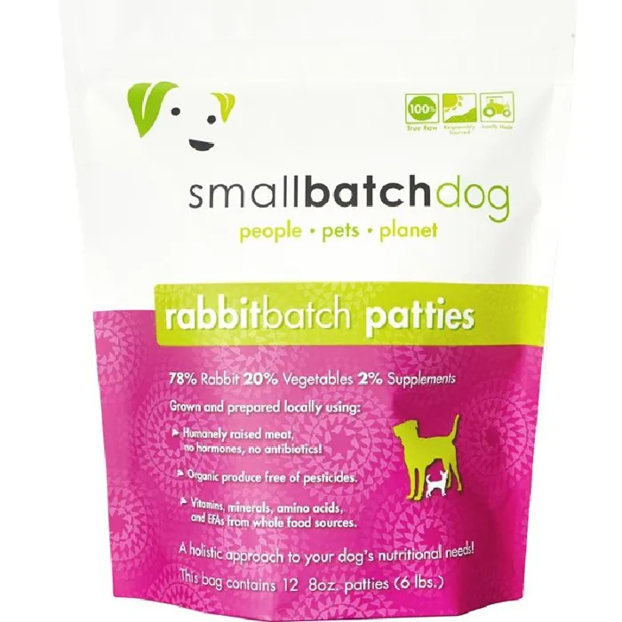 Small Batch Dog Frozen Rabbit Patties 6#