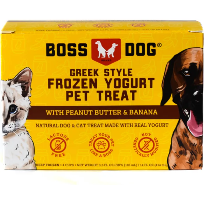 Boss Dog Frozen Yogurt Pb/Banana 14oz (4pk)
