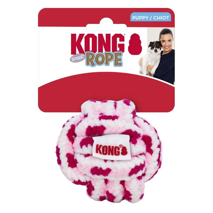 Kong Puppy Rope Ball Lg
