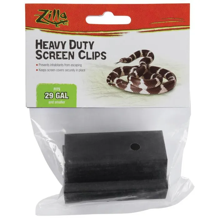 Zilla Cover Metal Clips Under 29 Gal