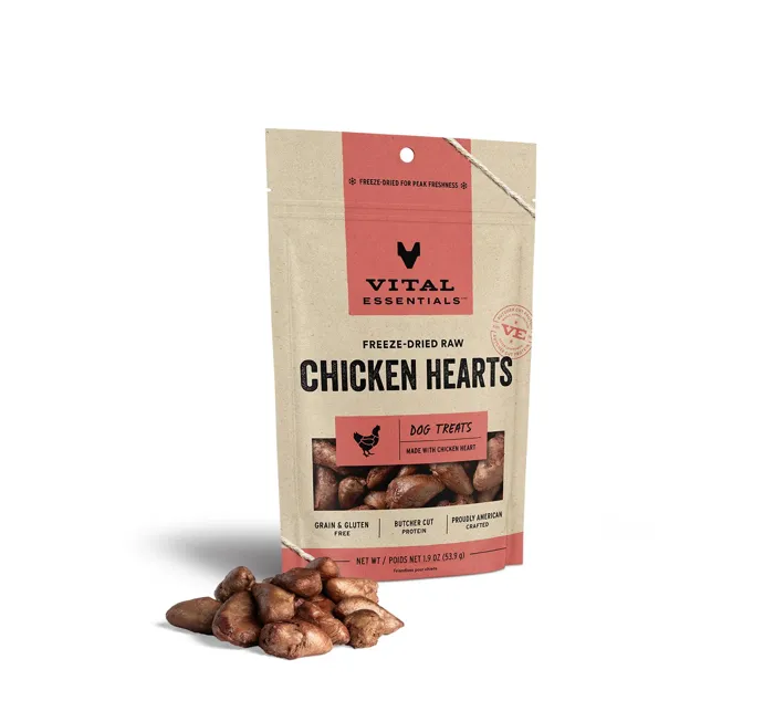 VE Dog Chicken Hearts FD Treat 1.9oz