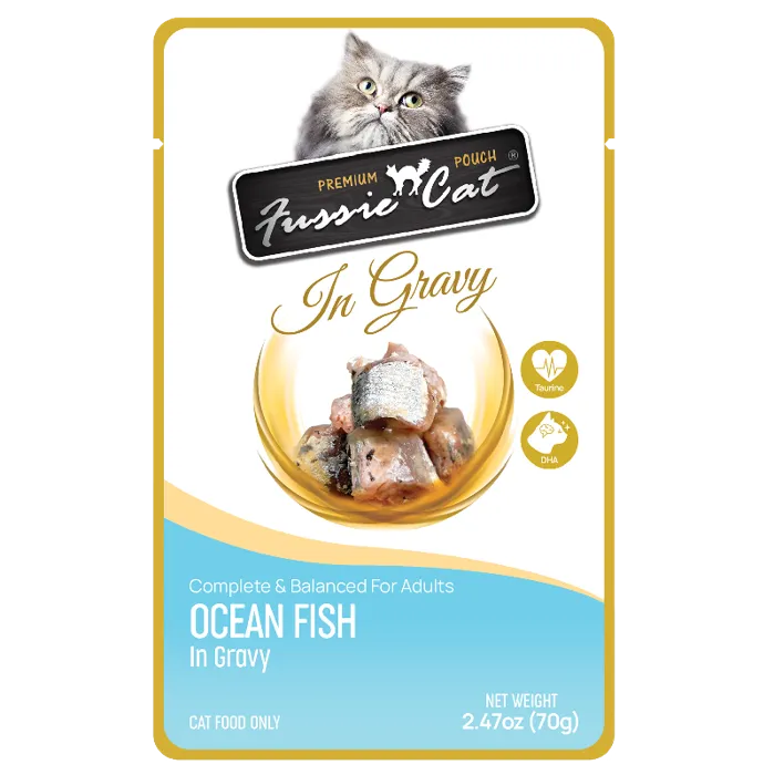 Fussie Cat Oceanfish Gravy Pouch 2.47oz