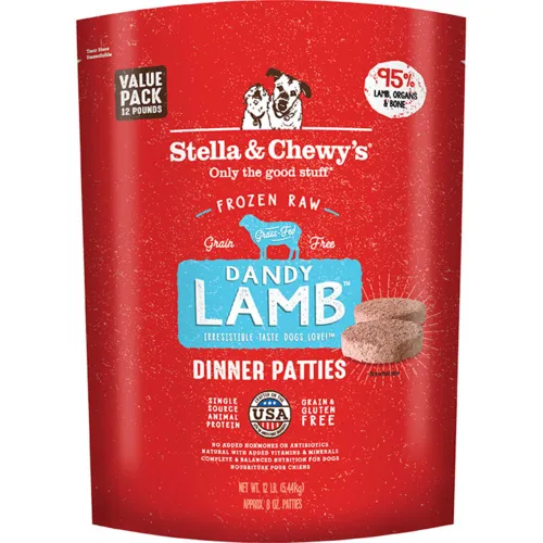 Stella & Chewy's Frozen Lamb Patties 12#