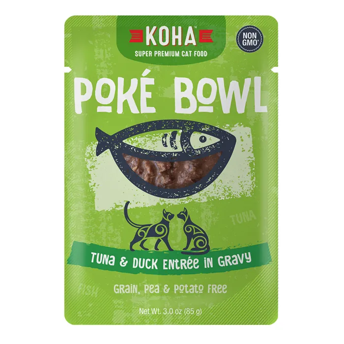 Koha Cat Poke Bowl Tuna Duck Pouch 2.8 Oz