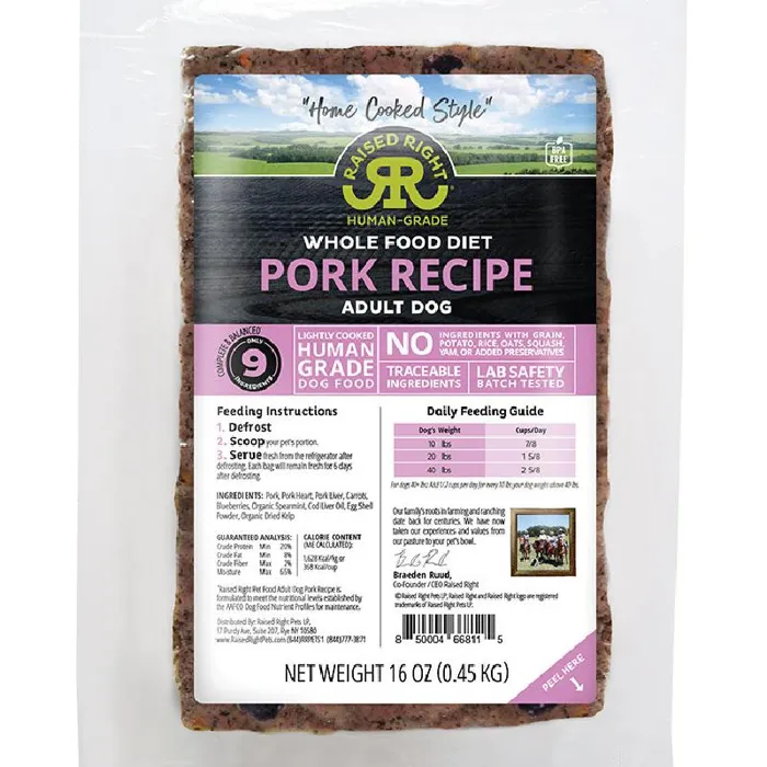 Raised Right Dog Adult Pork 1#
