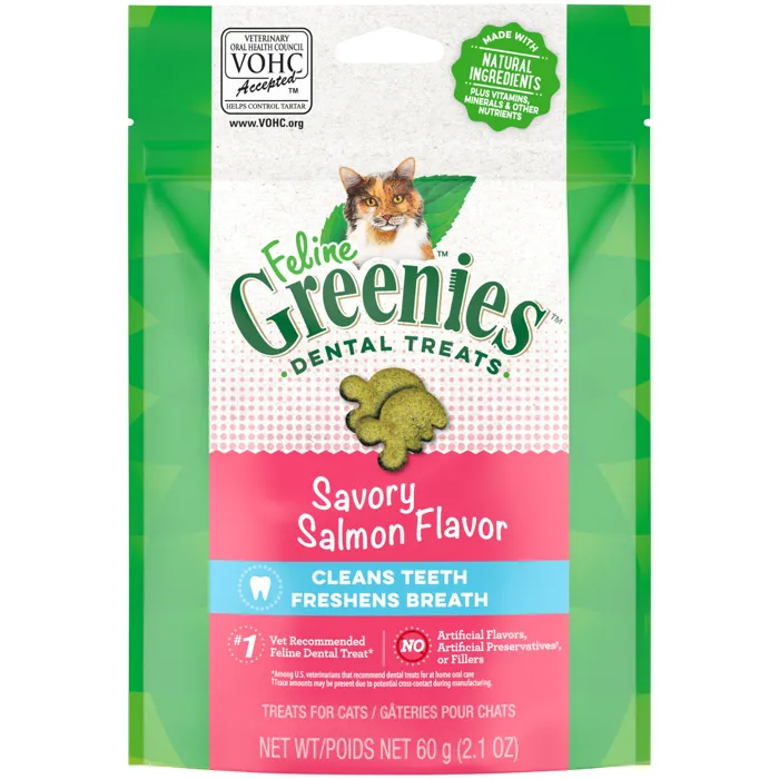 Feline Greenies Dental Salmon 2.1oz