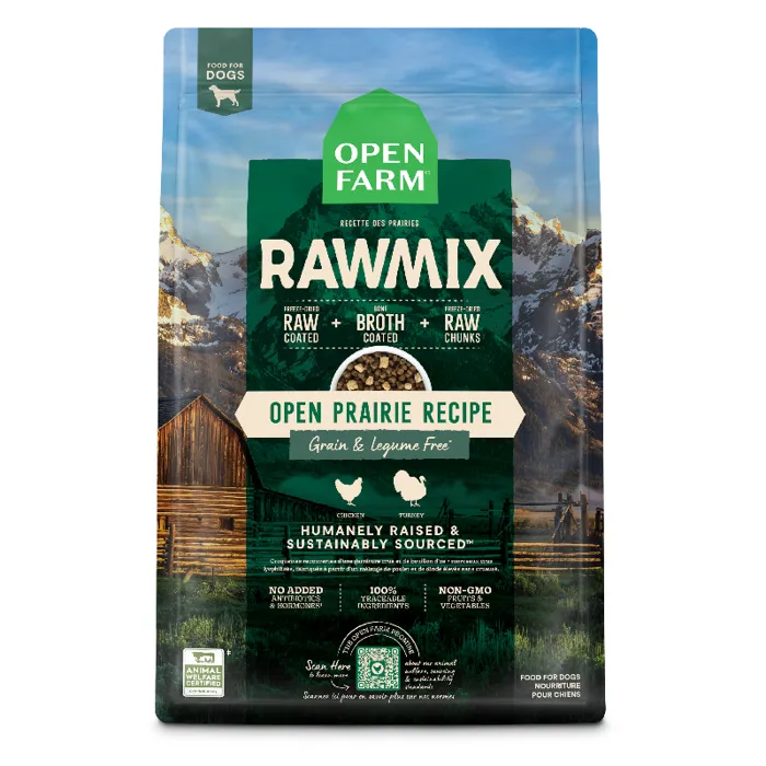 Open Farm Dog GF Raw Mix Prairie 20#
