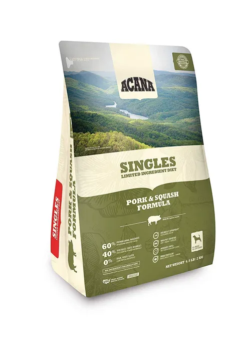 Acana Dog Singles Pork Squash 4.5#