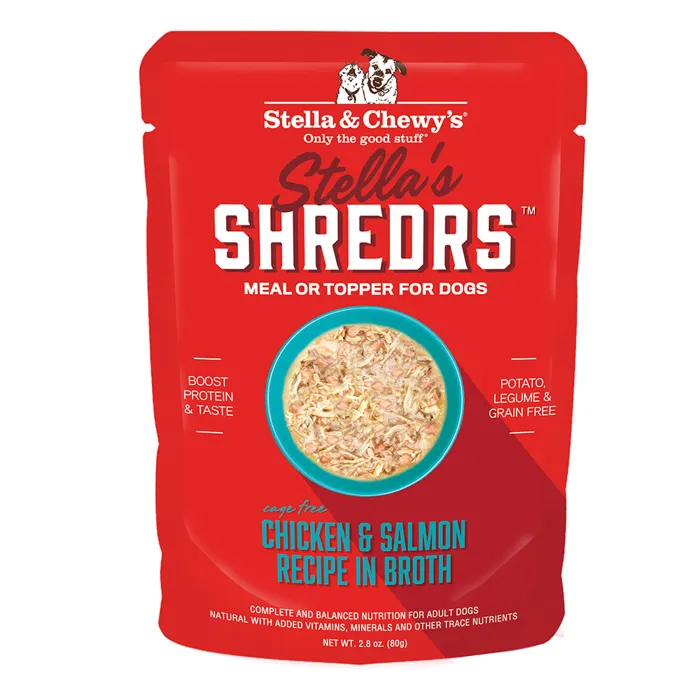 Stella & Chewy's Dog Shreds Chicken/Salmon 2.8oz