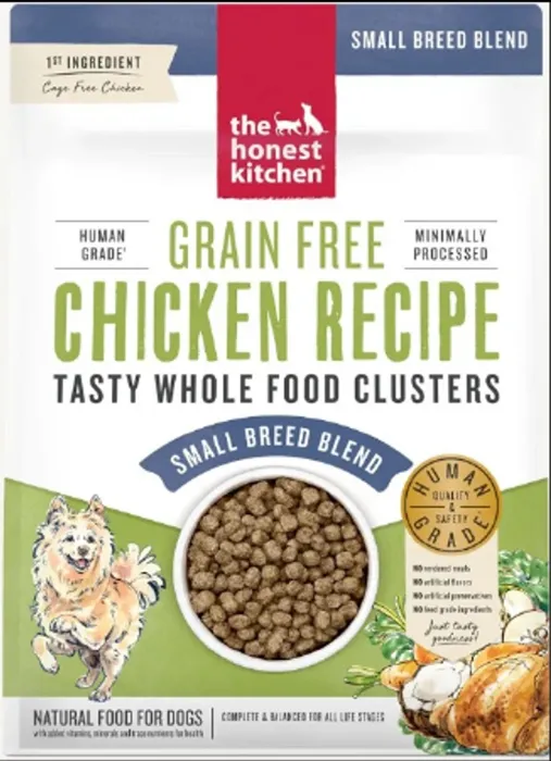 Honest Kitchen Clusters GF Sm Breed Chicken 4#