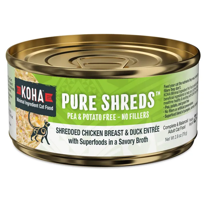 Koha Cat Pure Shreds Chicken/Duck 2.8oz