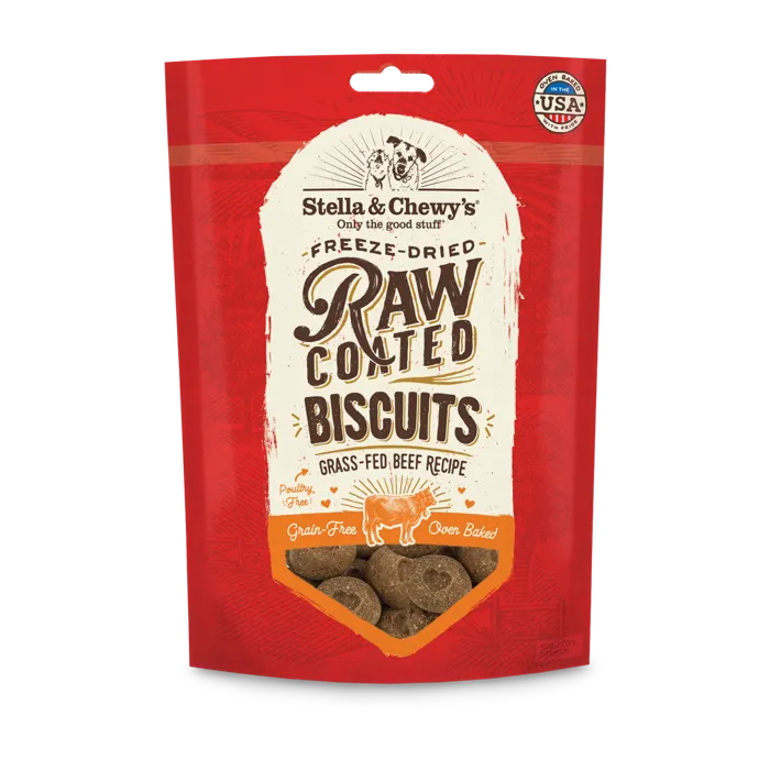 Stella & Chewy's Raw Coated Biscuit Beef 9oz