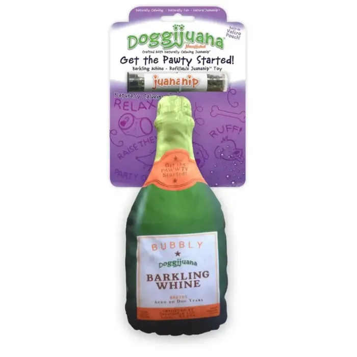 Doggi Get to Pawty Champagne Bottle Toy