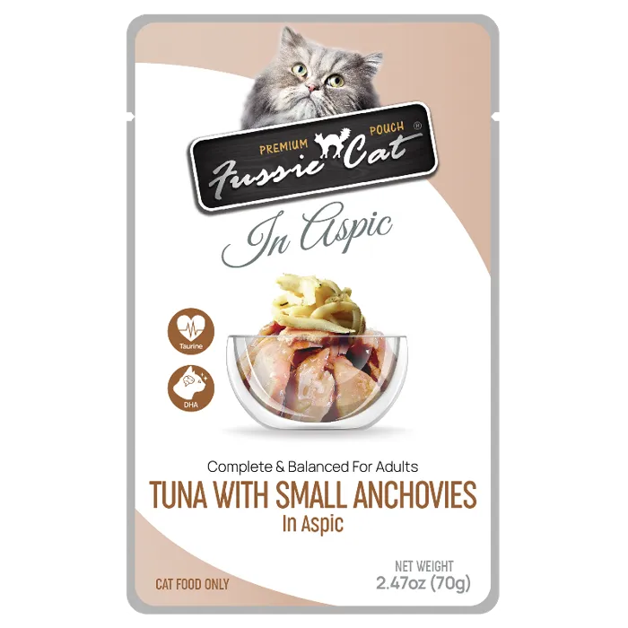 Fussie Cat Tuna/Small Anchovie Pouch 2.47oz