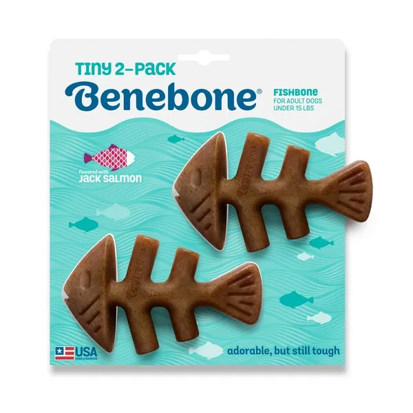 Benebone Fishbone Salmon Tiny 2pk