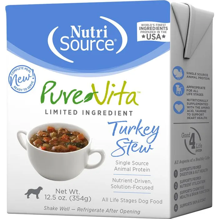 Pure Vita Dog Turkey Stew 12.5oz