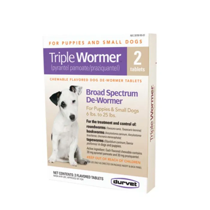 Triple Wormer For Puppy & Small Dogs 2ct