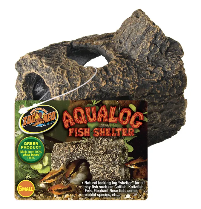 Zoo Med Aqua Log Fish Shelter Small
