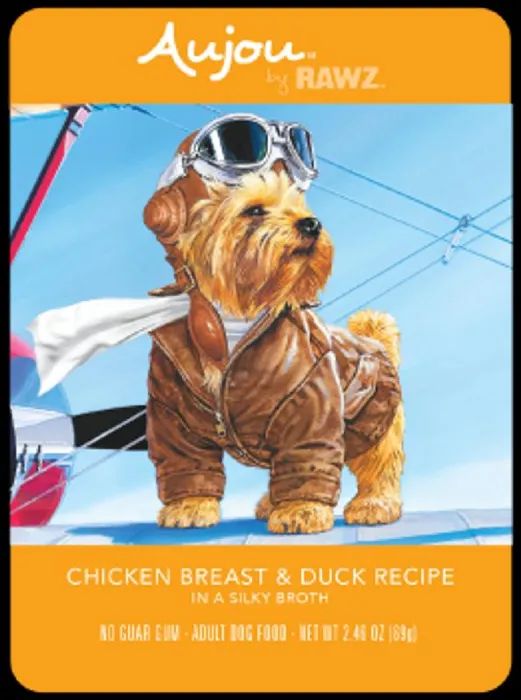 Rawz Dog Aujou Chicken Breast & Duck Pouch 2.5oz
