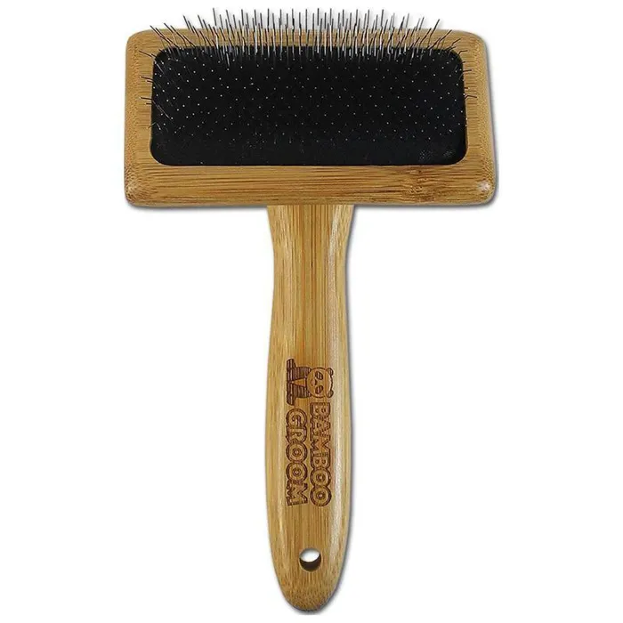 Bamboo Groom Slicker Brush Medium