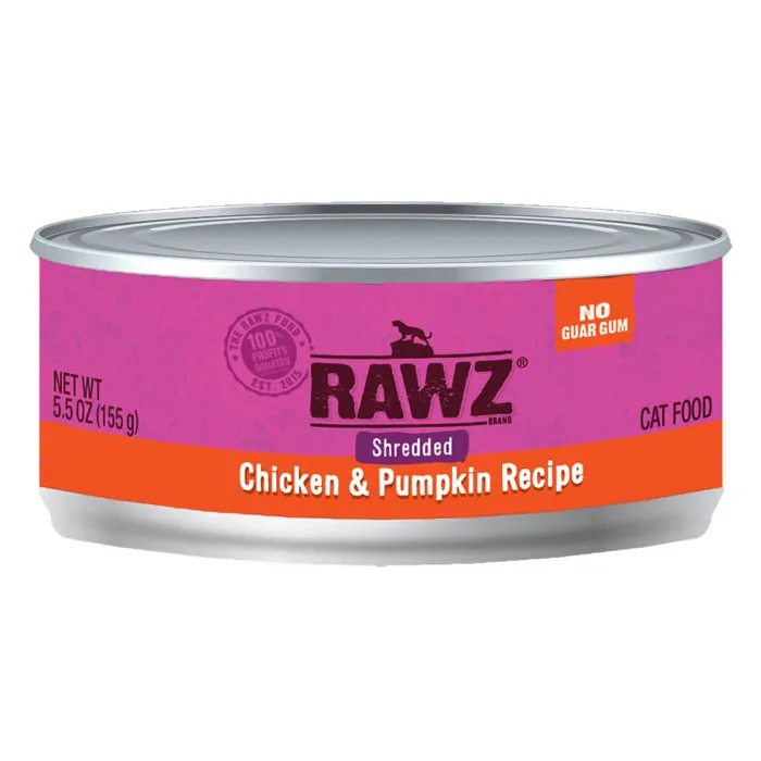 Rawz Cat Shredded Chicken/Pumpkin 5oz