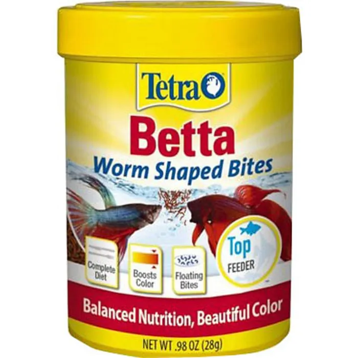 Tet Food Betta Worm Shape.98oz