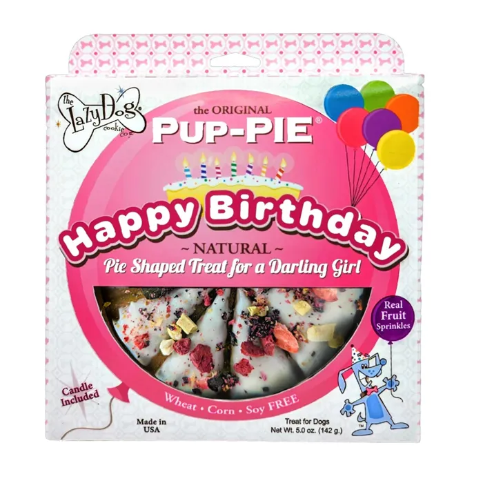 Lazy Dog Happy Birthday Pup-Pie Girl Cake