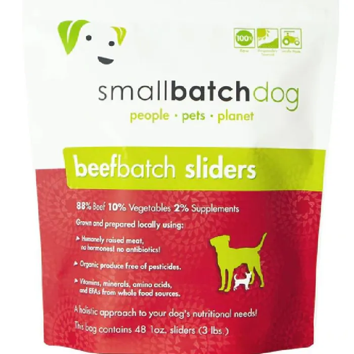 Small Batch Dog Frozen Beef Sliders 3#