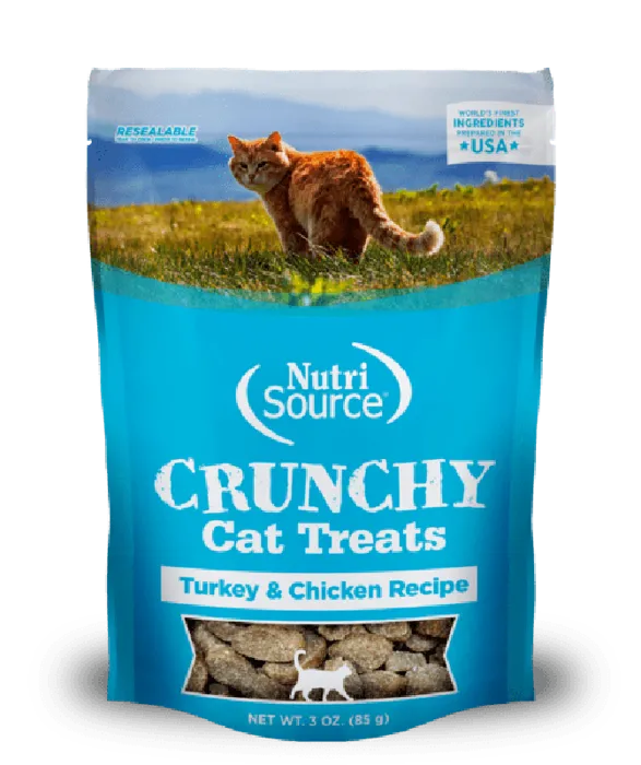 Nutrisource Cat Crunchy Turkey Treat 3oz
