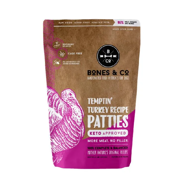 Bones & Co. Dog GF Turkey Patty 6#