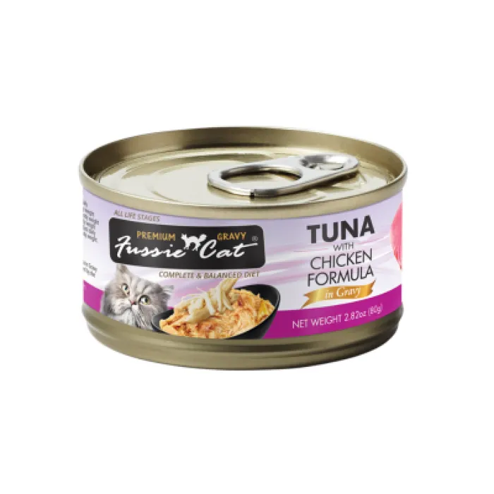 Fussie Cat Tuna/Chicken in Gravy 2.82oz