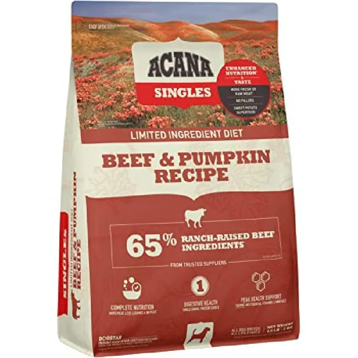 Acana Dog Singles Beef Pumpkin 4.5#