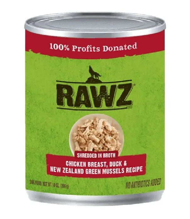 Rawz Dog Shredded Chicken/Duck 14oz