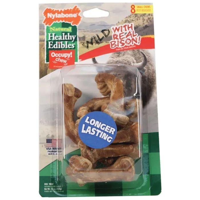 *2 Nylabone Edibles Wild Bison Small 8ct