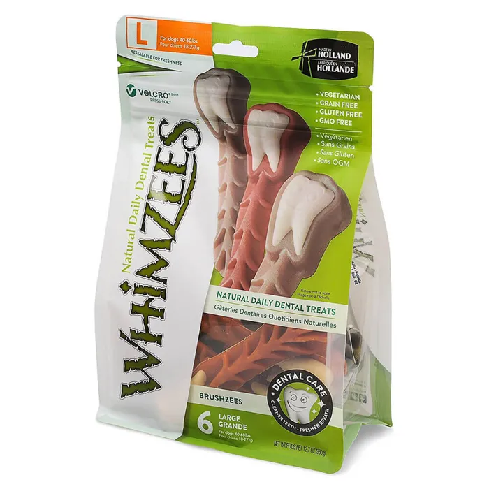 Whimzees Bag Brushzees Large 6ct