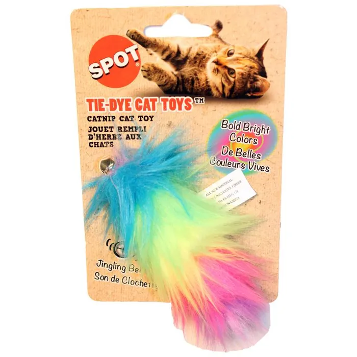 Tie Dye Plush Cat Toy 