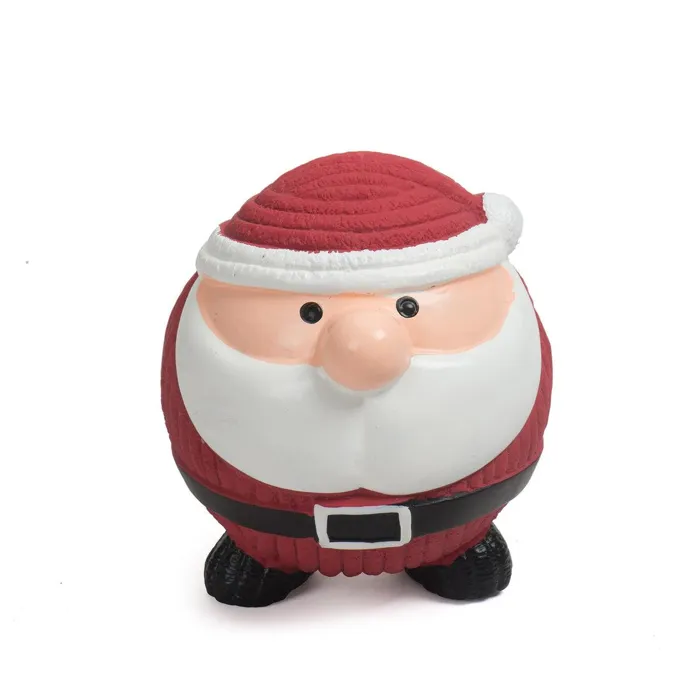 Huggle Holiday Ruff-Tex Santa Ball Lg
