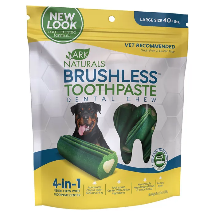 Ark Naturals Brushless Chews Lg 18 oz