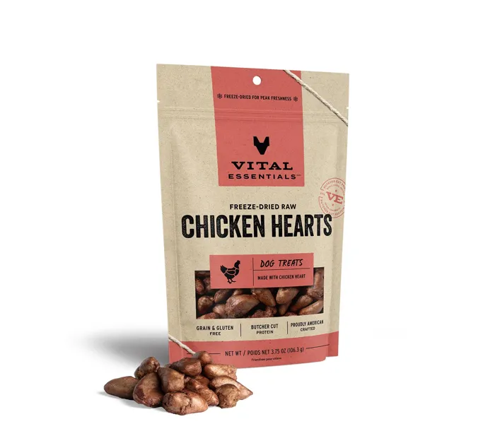 VE Dog Chicken Hearts FD Treat 3.75oz