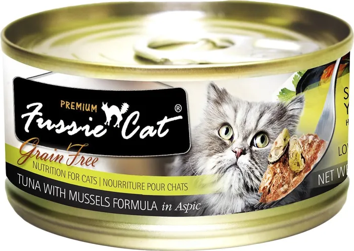 Fussie Cat Tuna with Mussels 2.82 oz