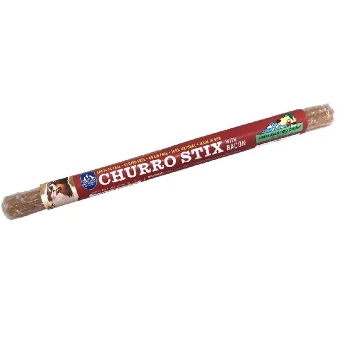 Himalayan 2.25 Oz 10 In Churro Stix Bacon Dsp Box 12/dsp