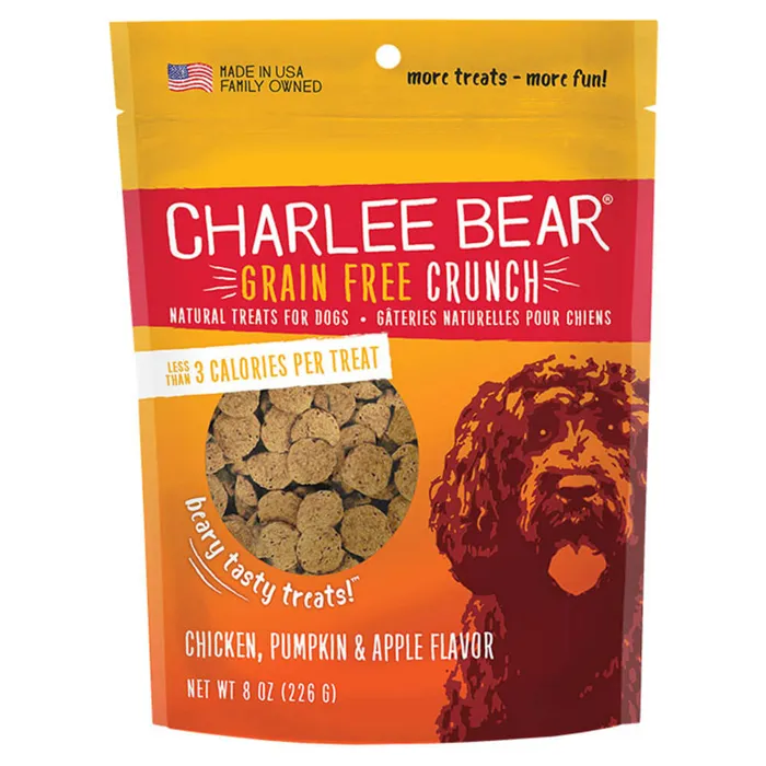 Charlee Bear Dog GF Chicken,Pmpkn,Apple 8oz