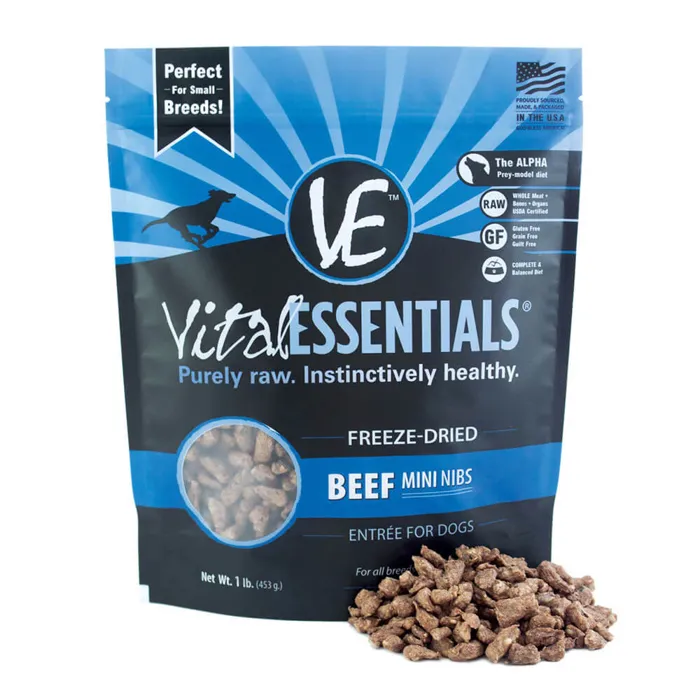 Vital Essentials Dog Beef Mini Nibs 1#