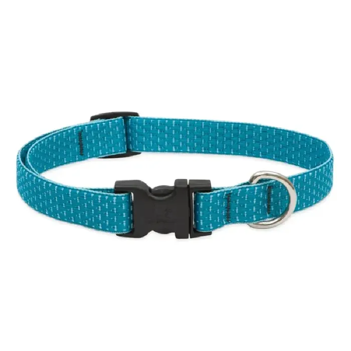 Lupine 3/4" Adj. Collar Eco Trop Sea  9-14"