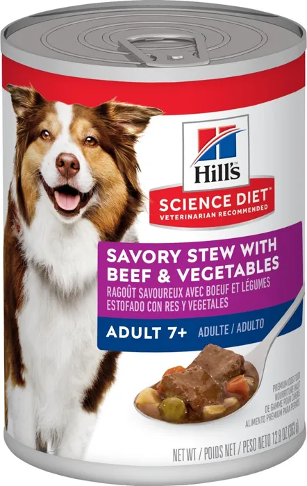 Science Diet Dog Beef Stew 7+ 12.8oz