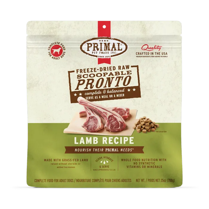 Primal FD Dog Pronto Lamb 7oz