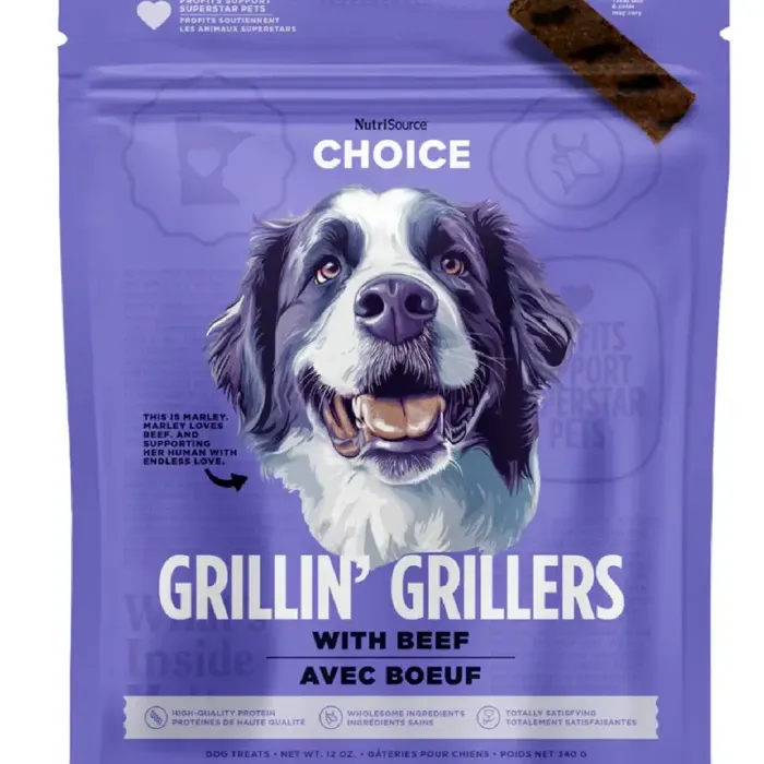 Nutrisource Choice Grillin Grillers Beef 12oz