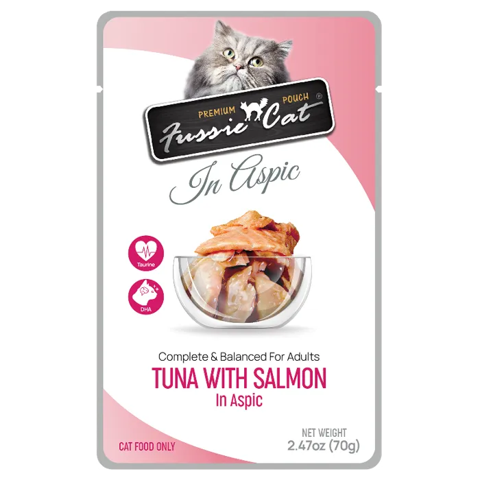 Fussie Cat Tuna/Salmon Aspic Pouch 2.47oz
